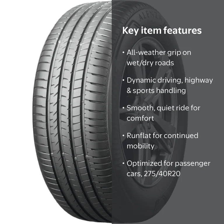 Bridgestone Alenza 001 Runflat Tire 275/40R20XL 106W BSW - Walmart.com Bridgestone Alenza 001 Runflat Tire 275/40R20XL 106W BSW - Walmart.com