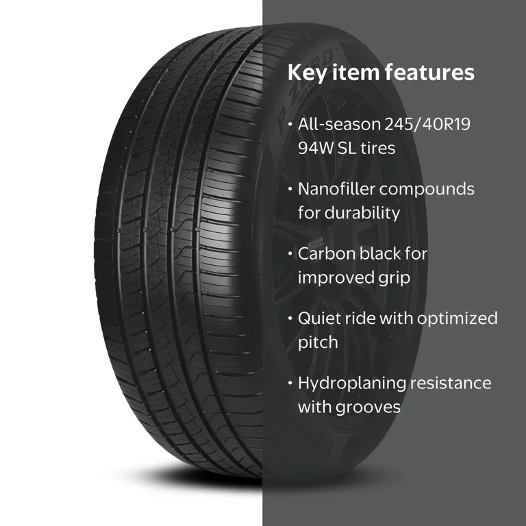 Pirelli, Passenger Tire, P Zero All Season, 245/40R19, 94W