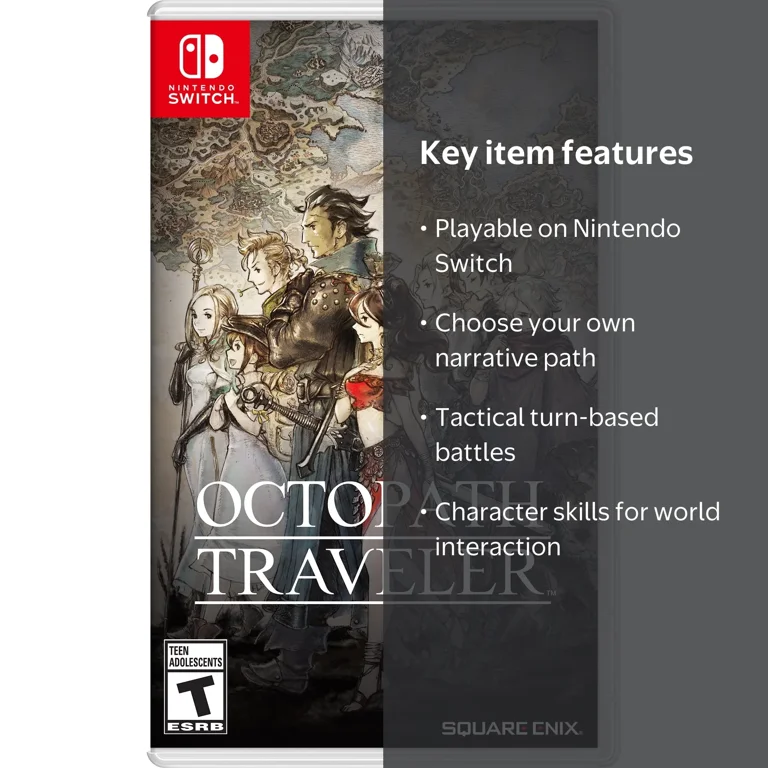 Octopath Traveler Game, Square Enix, For Nintendo Switch, Physical