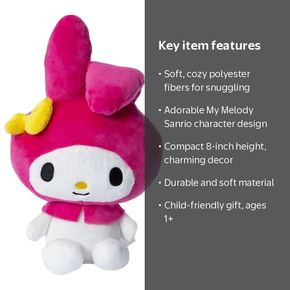 Sanrio My Melody Plush 8in - Hello Kitty Collection, Kawaii