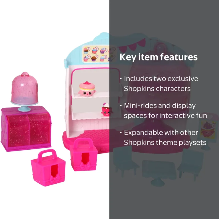 Free Shipping! Shopkins S4 MP PLAYS Queens Cup Cake Play-Set