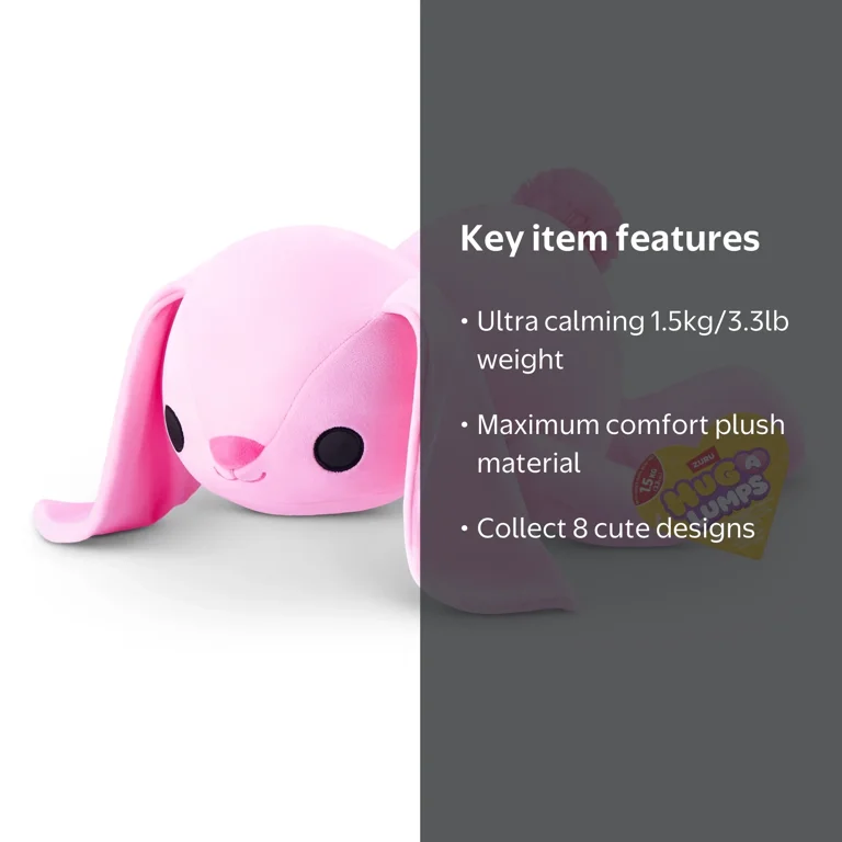 HUG-A-LUMPS, Cuddly Weighted Plush, 1.5kg/3.3lb, Hazel Character