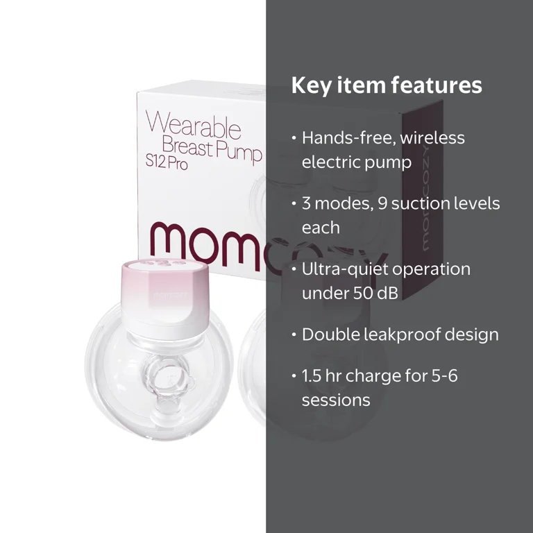 Momcozy Breast Pump Hands-Free Wearable & Wireless Pump, with