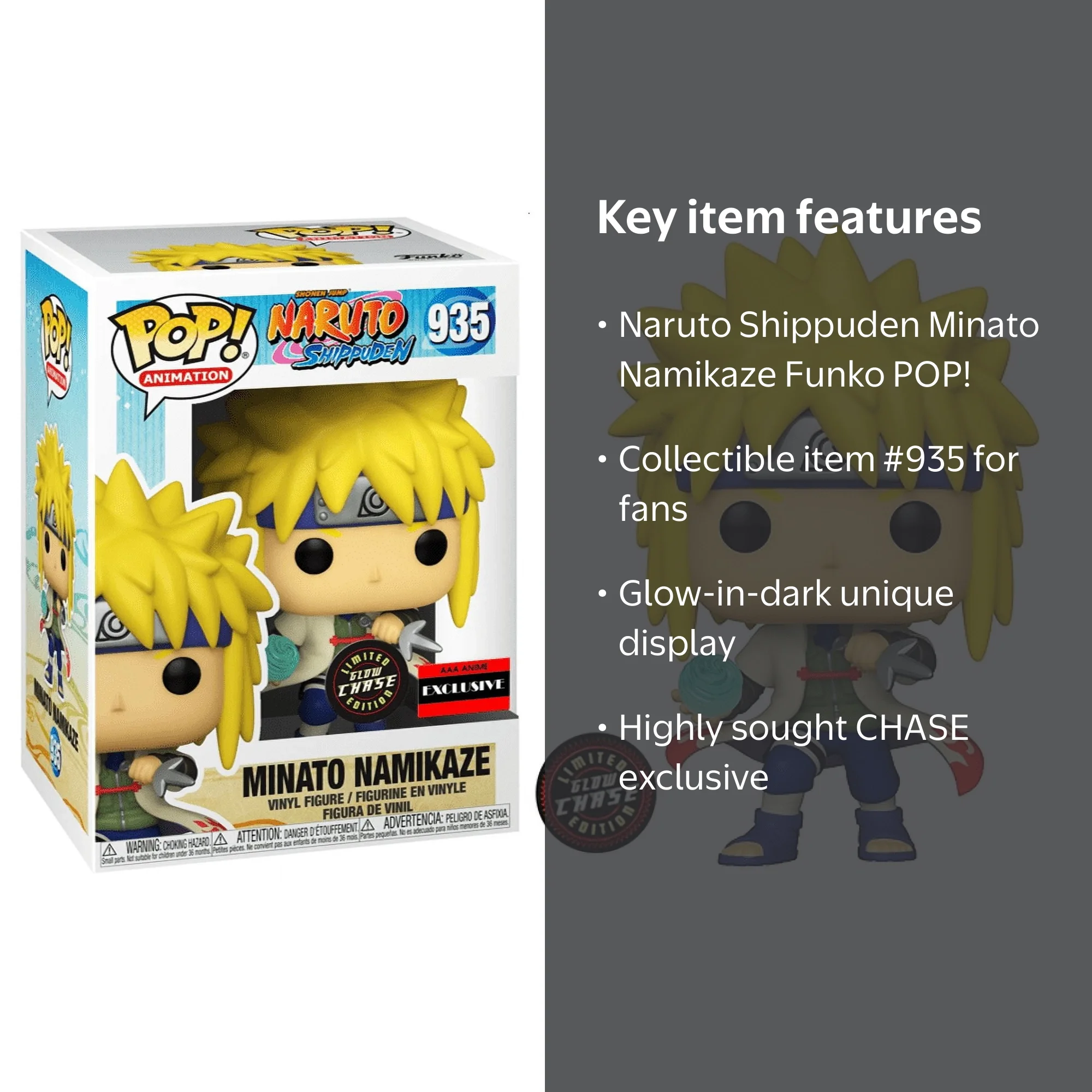 Funko POP! Animation Naruto Shippuden CHASE Minato Namikaze #935