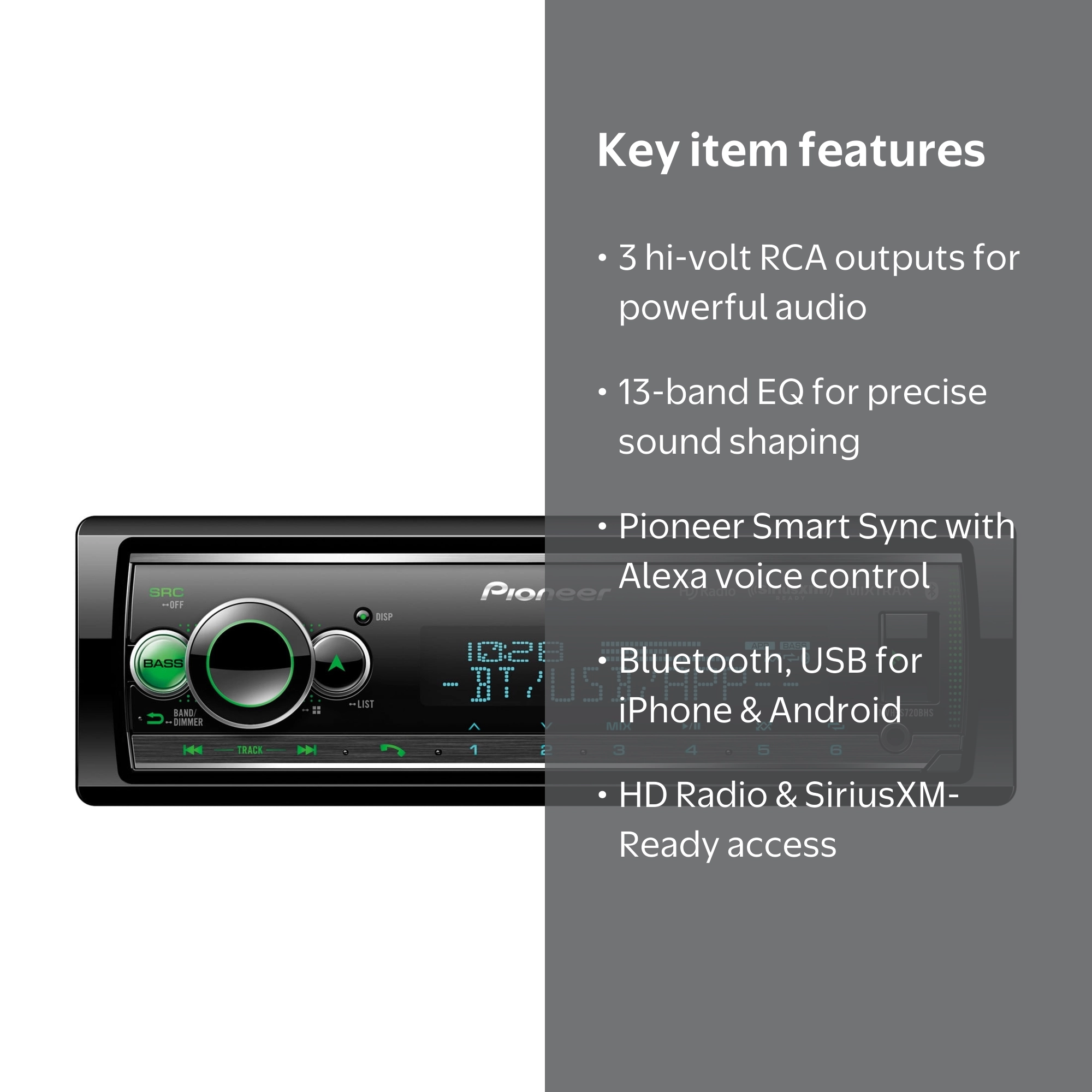 テレビ Pioneer sound. Vision. soul Pioneer MVH-S720BHS Audio Media Receiver with Enhanced Audio