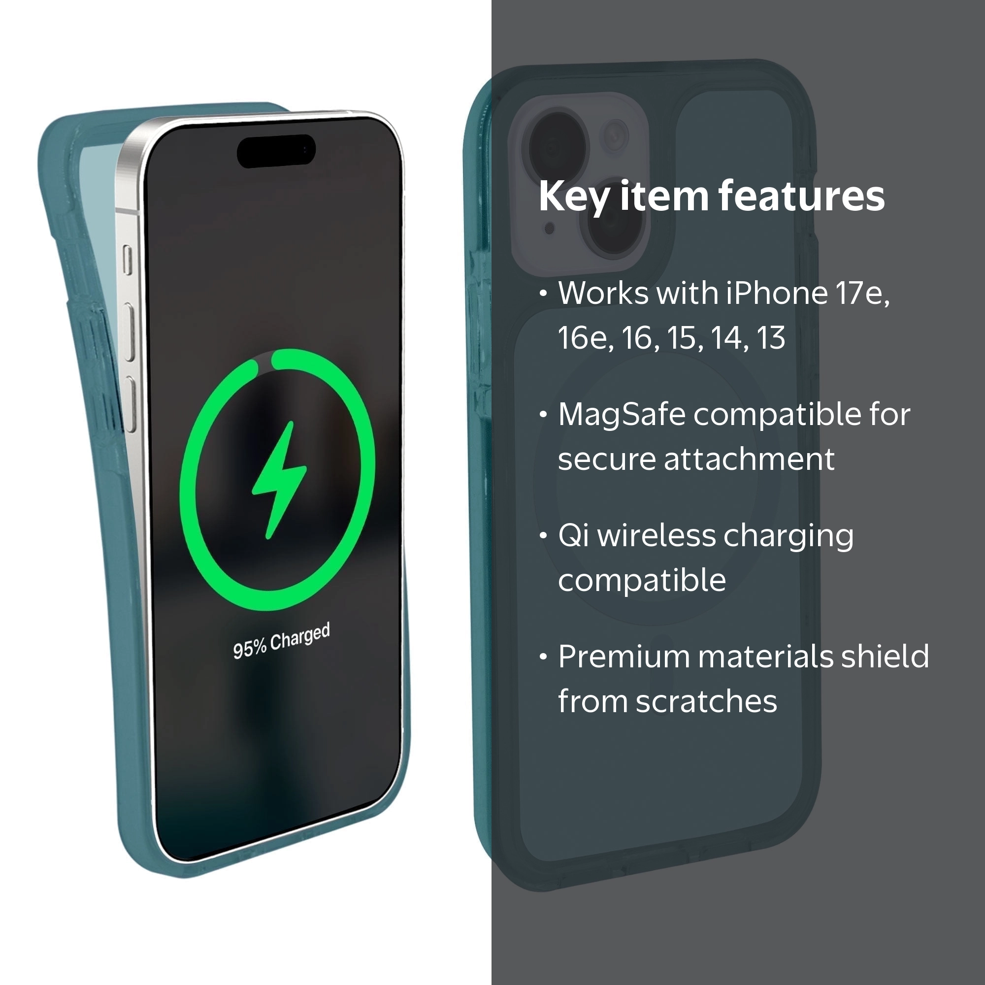 iHome Magnetic Velo Phone Case for iPhone 17e/16e/16/15