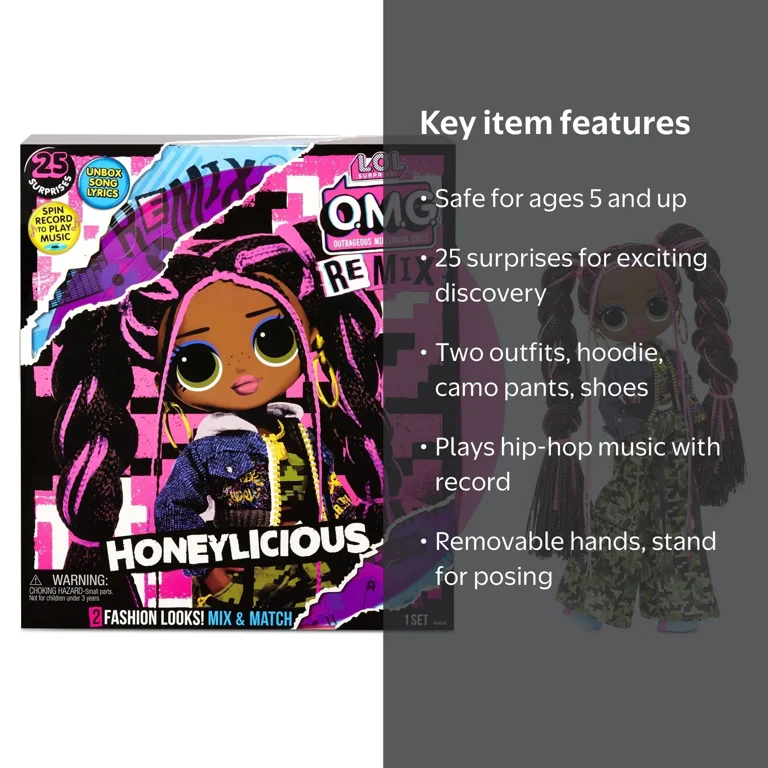 LOL Surprise OMG Remix Honeylicious Fashion Doll - Big Sister with