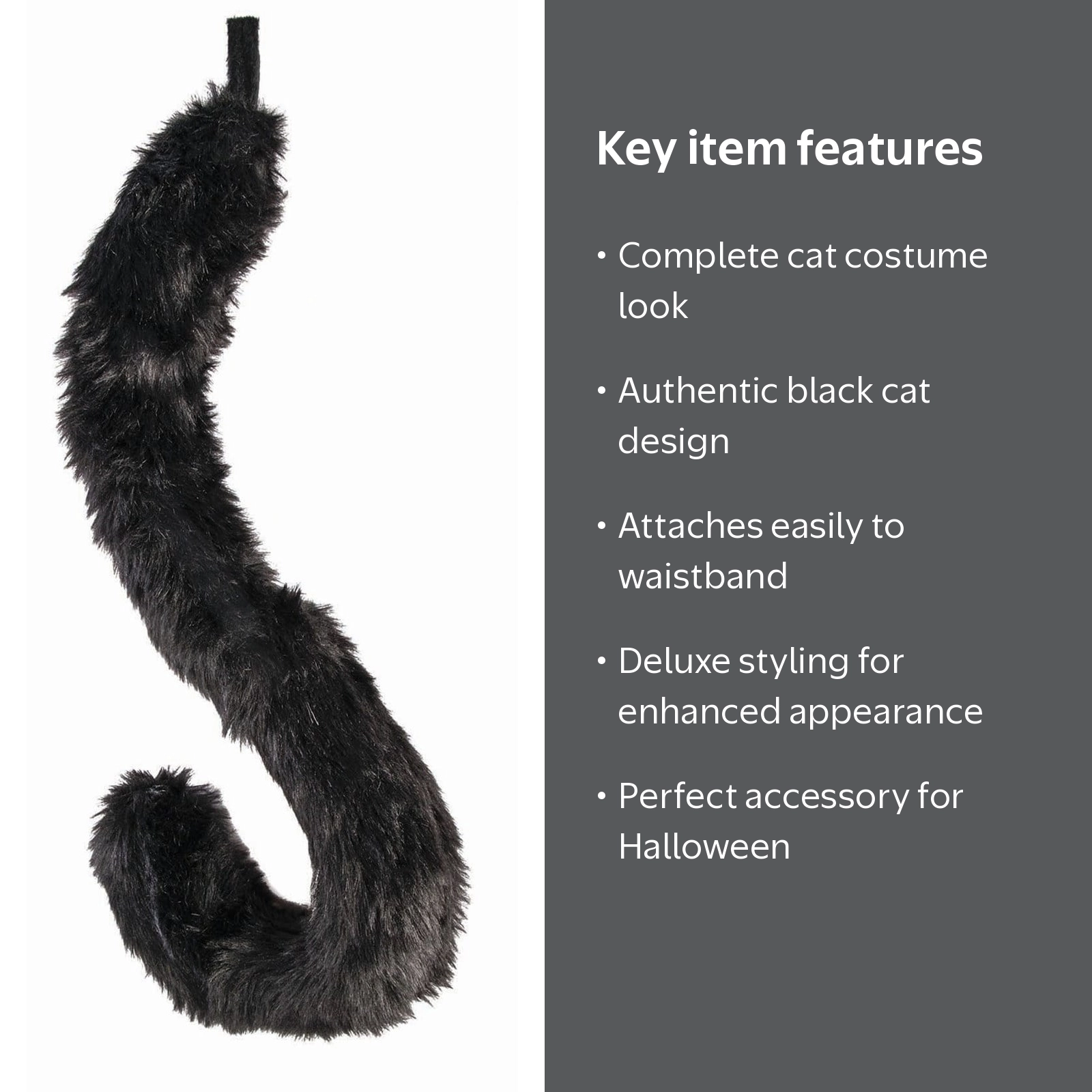 Black Cat Deluxe Tail - Walmart.com