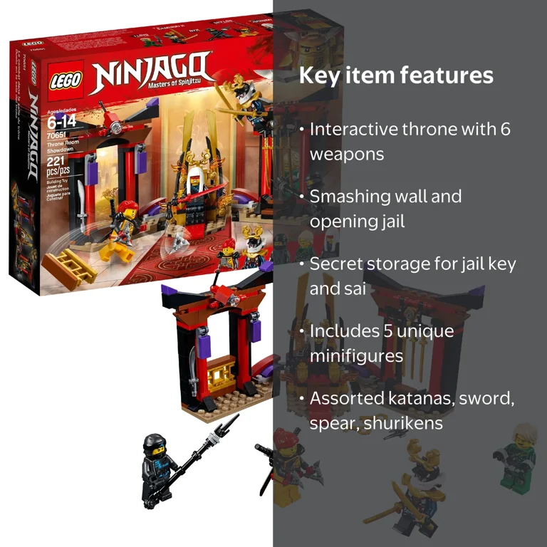 LEGO, Throne Room Showdown, 70651, Includes Minifigures - Walmart.com