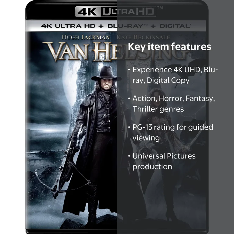 Van Helsing (2004) (4K Ultra HD + Blu-ray + Digital Copy), Action