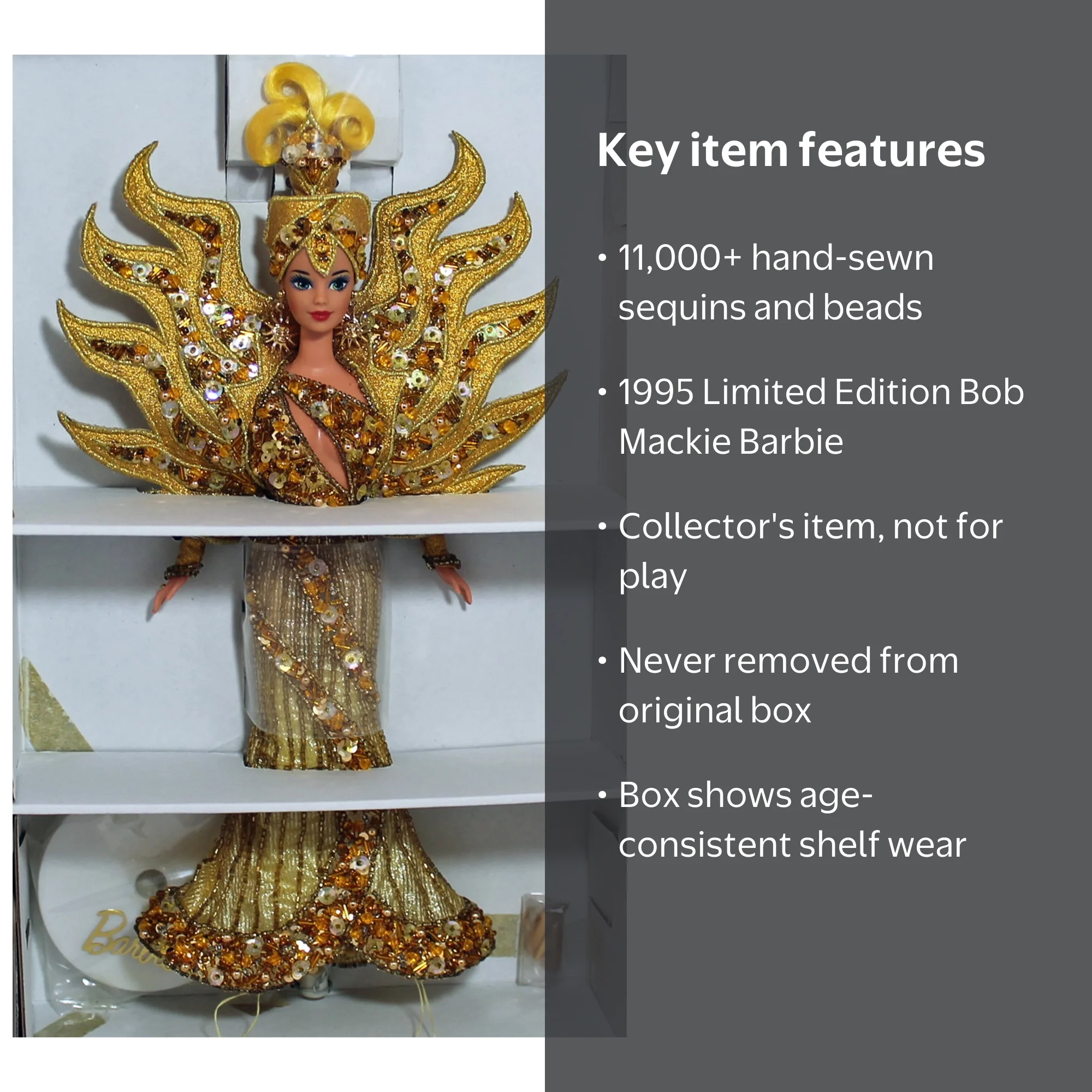 Mattel Barbie Collectable 1995 Goddess of The Sun Doll by Bob