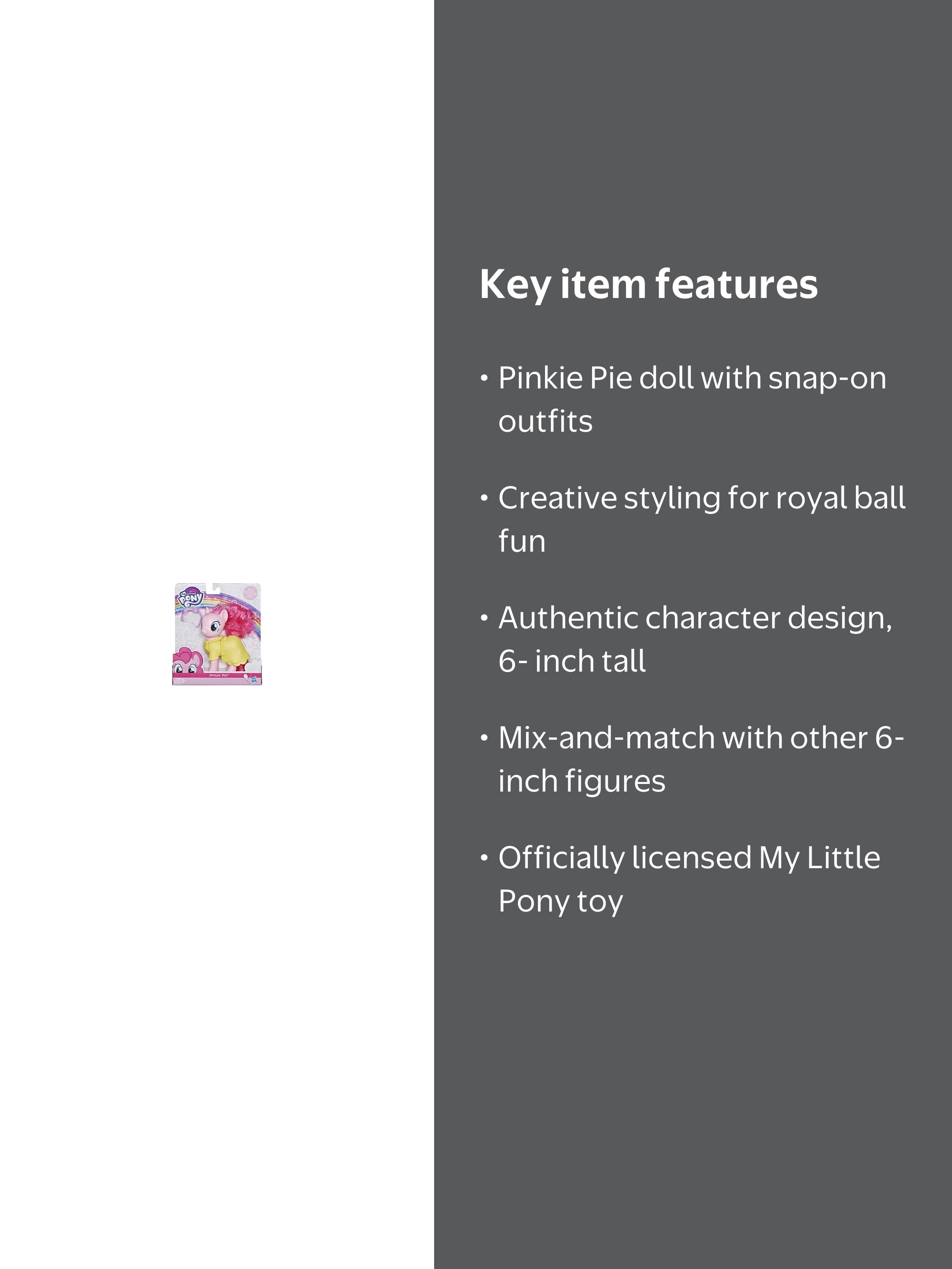 Hasbro, My Little Pony Pinkie Pie Snap-On Fashion, Official, Ages