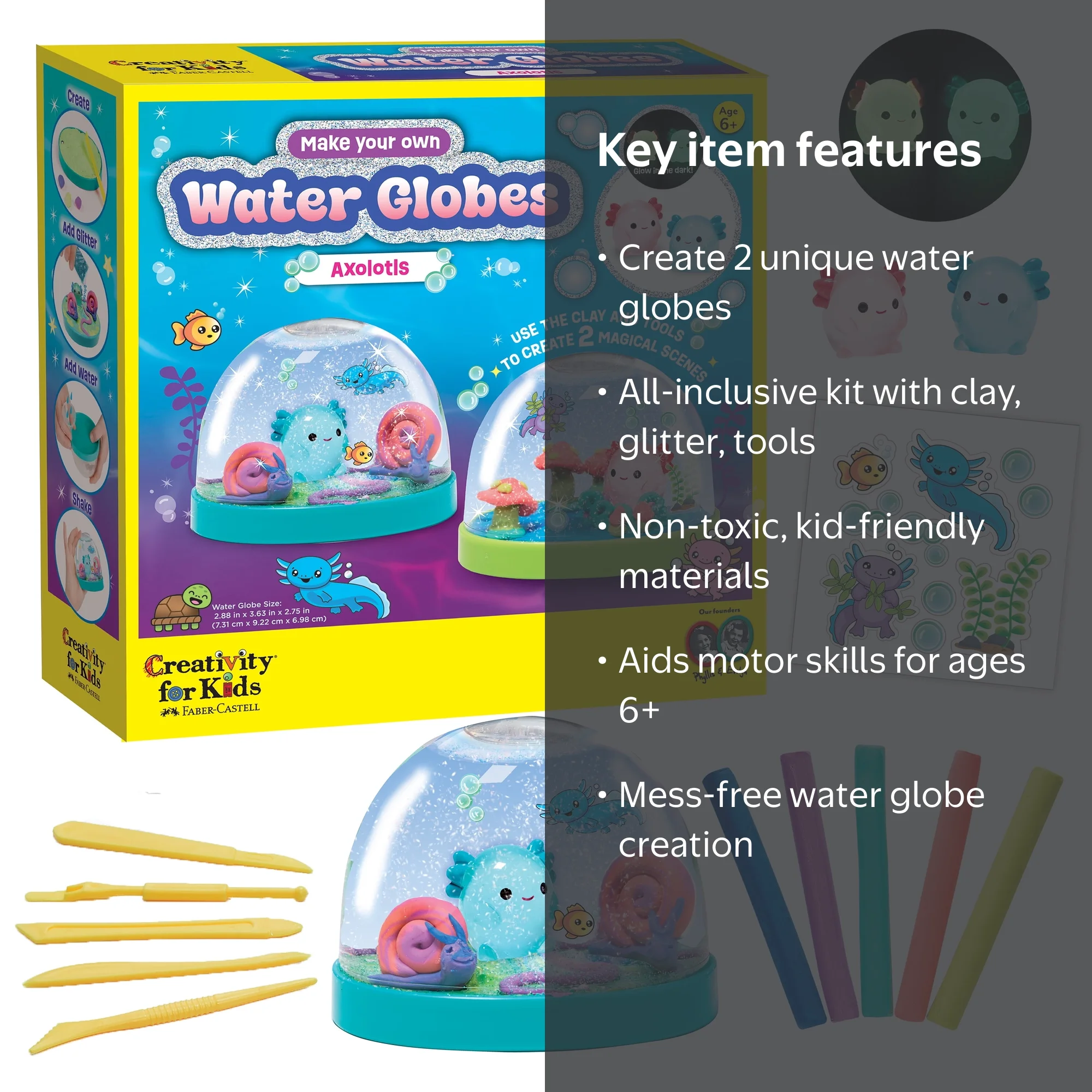 Creativity for Kids Make Your Own Water Globes: Magical Axolotls