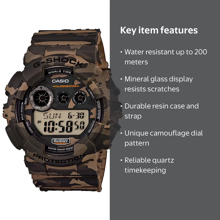 Casio Men's G-Shock GD-120 Series Camo Dial Watch - GD120CM-5