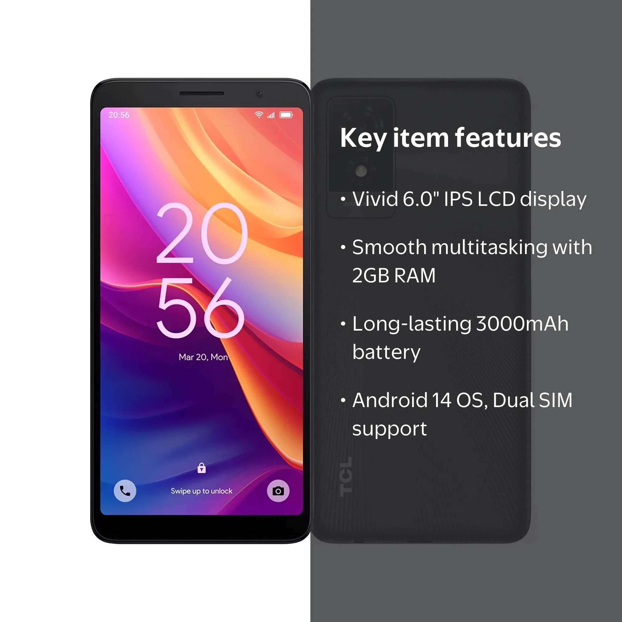 TCL 501 DUAL SIM 32GB ROM + 2GB (GSM Only | No CDMA) Factory
