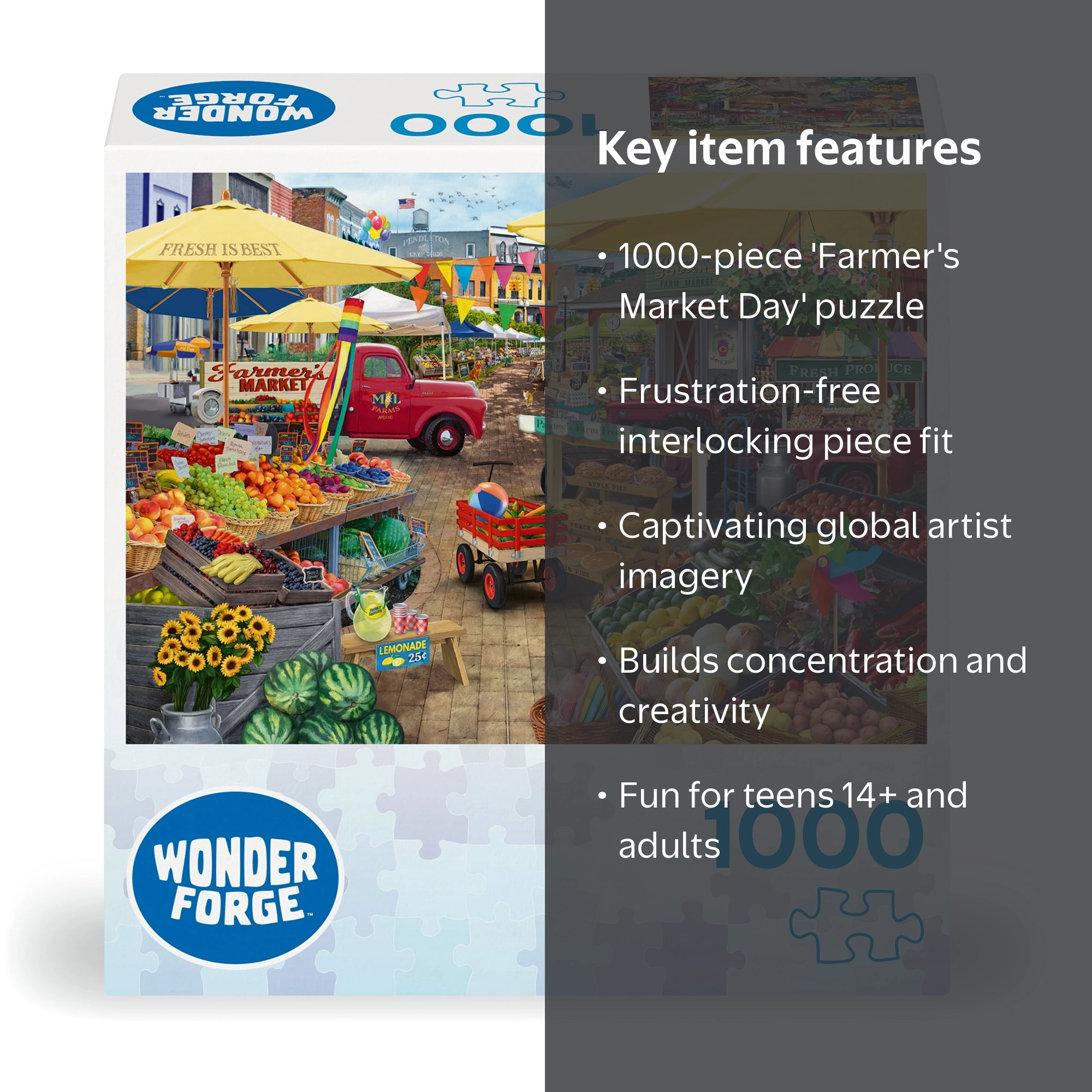 Ravensburger Wonder Forge Puzzle Series - Farmer's Market Day