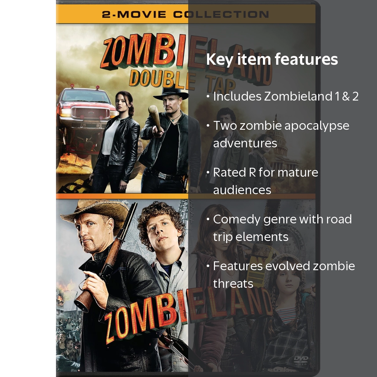 DVD2セット Sony, DVD Movie Collection, Zombieland / Zombieland 2, Multi