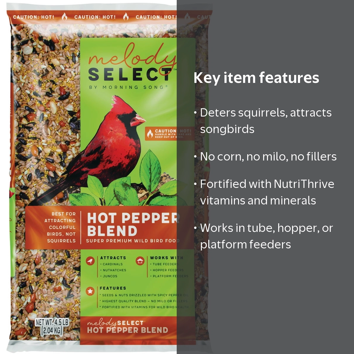 Melody Select Hot Pepper Wild Bird Food - 4.5 lbs, 1-pack