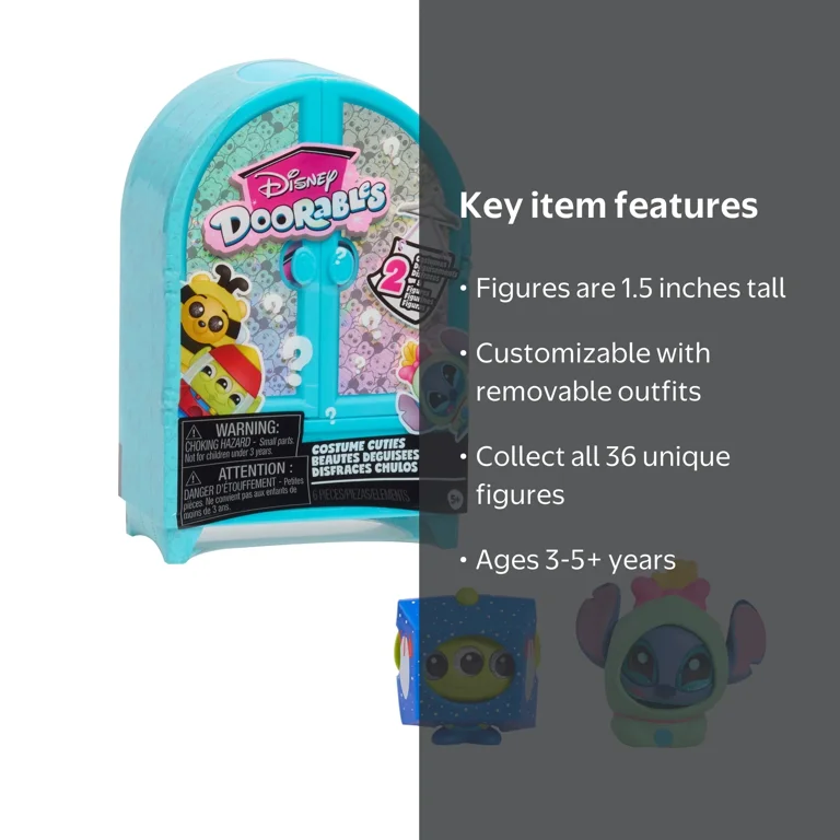 Disney Doorables Costume Cuties, New 1.5 Inch Collectible Toy