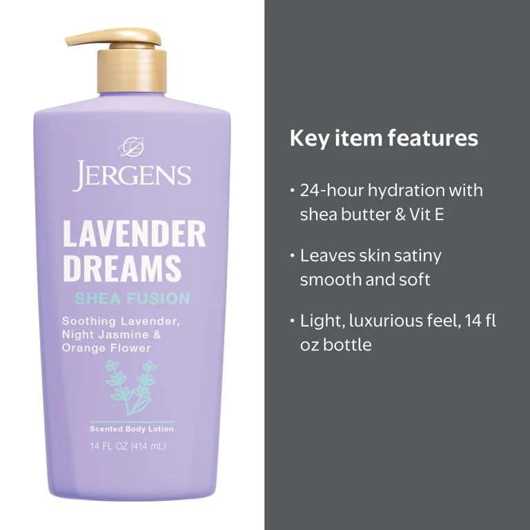 Jergens Shea Fusion Lavender Dreams Scented Body Lotion