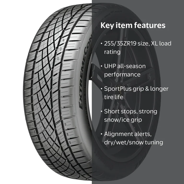 Continental, Passenger Tire, 255/35ZR19, All Season, XL - Walmart.com