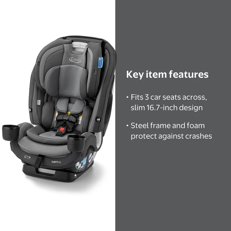 Graco, Car Seat, SlimFit3 LX 3-in-1, Cunningham Grey - Walmart.com