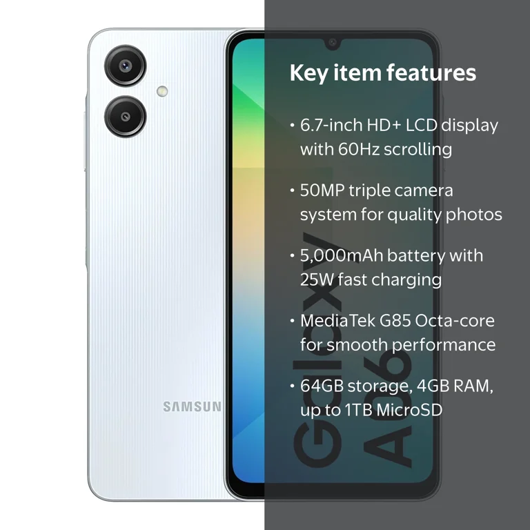 Samsung Galaxy A06 A065M 64GB Dual-SIM GSM Unlocked Android