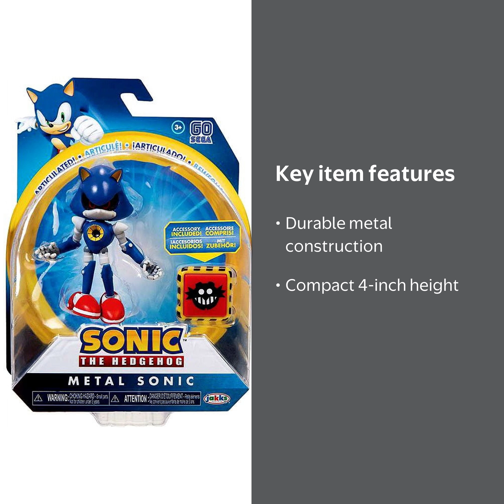 Sonic 4in Metal Sonic Action Figure Toy - Walmart.com