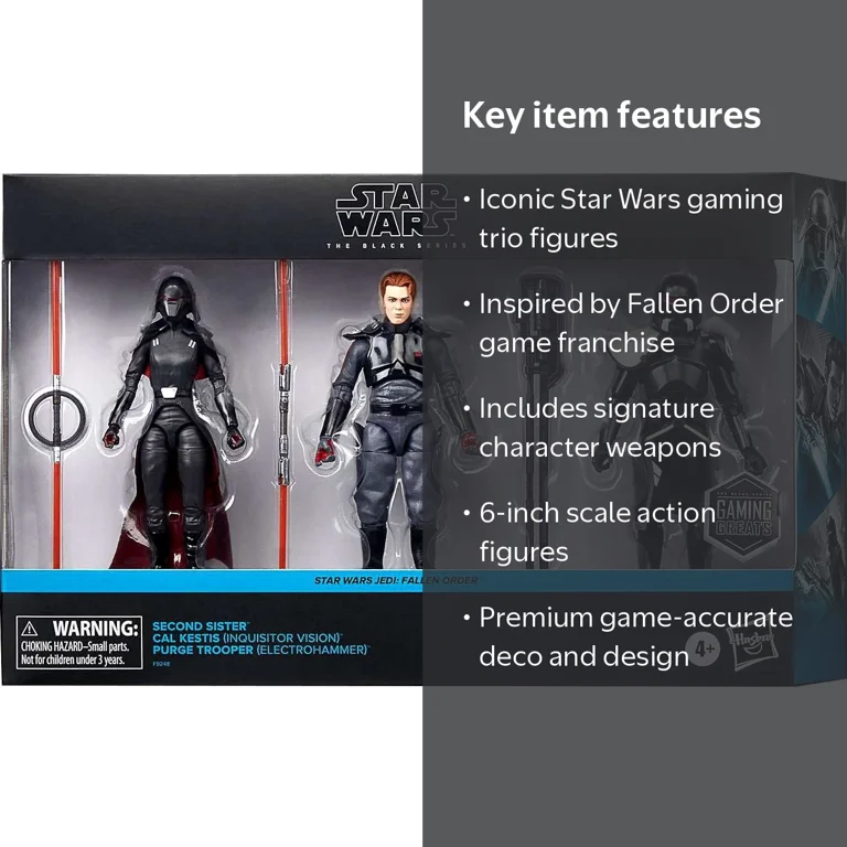 Star Wars Black Series Second Sister, Cal Kestis & Purge Trooper
