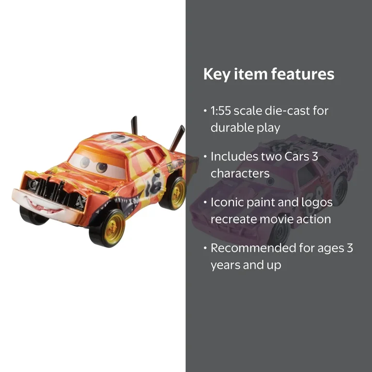 ミニカー Disney Cars 2-Pack TAILGATE & PUSHUOVER Disney/Pixar Cars Tailgate & Pushover Vehicle 2-Pack - Walmart.com