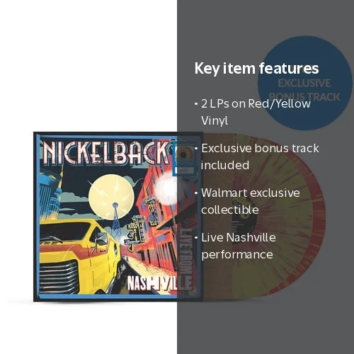 Nickelback - Live From Nashville (Walmart Exclusive) - Vinyl