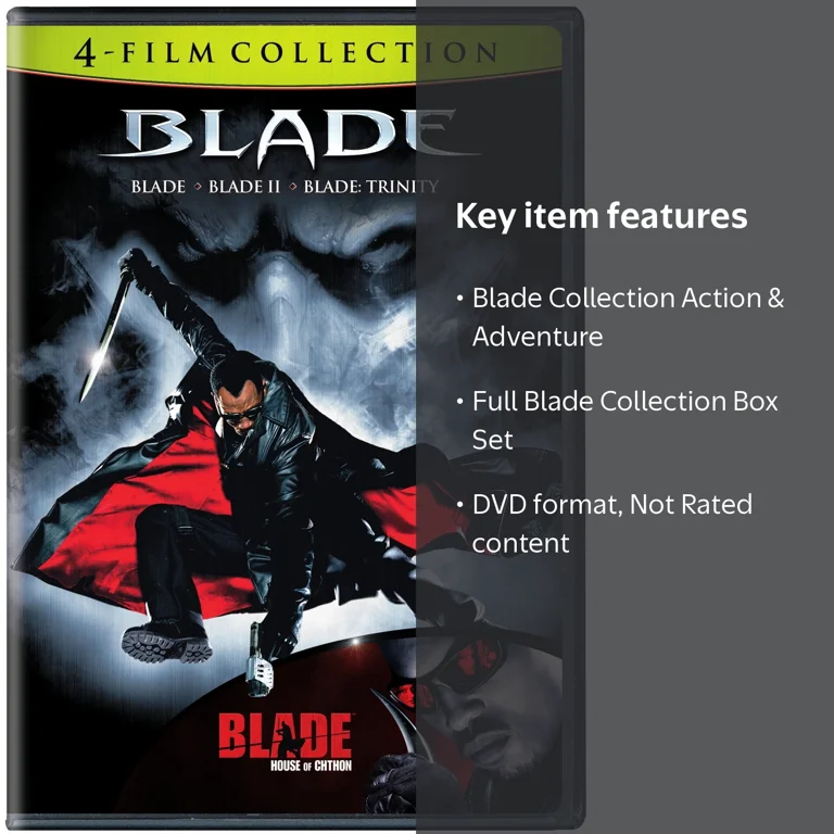 Blade Collection Box Set, DVD, Action and Adventure, Not Rated