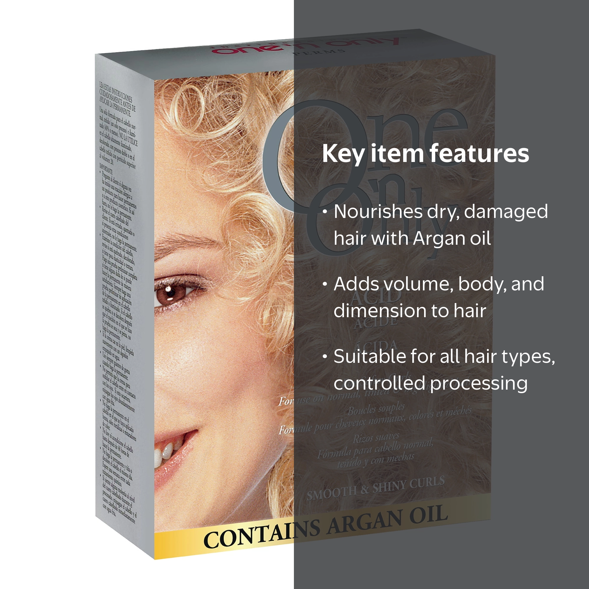 One n Only Low Ammonia Texturizing Acid Perm Kit with Argan Oil