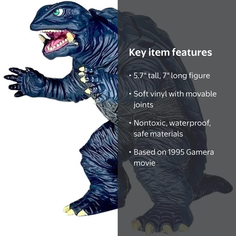 1995 Gamera Godzilla Action Figure: King of The Monsters, Movable