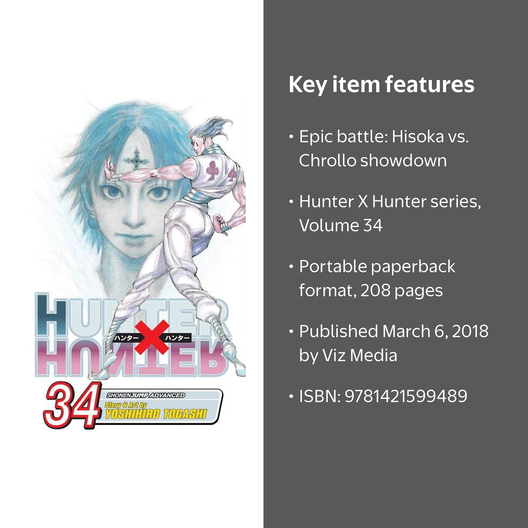 Hunter X Hunter, Vol. 34: Battle to the Death, Paperback - Walmart.com