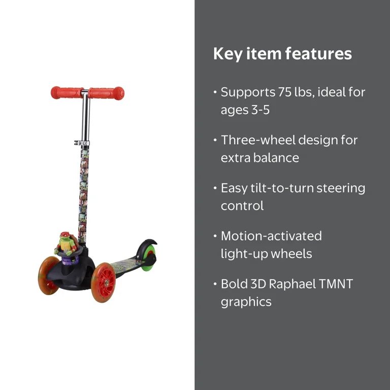 Teenage Mutant Ninja Turtles Ride-N-Glide Buddies 3D Toddler
