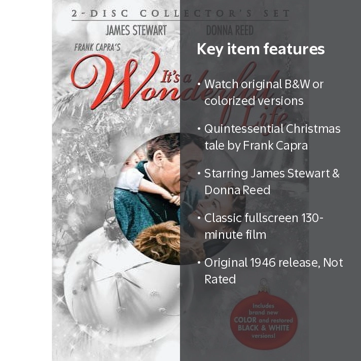Paramount Home Video, DVD, It's a Wonderful Life BW and Colorized