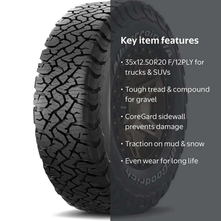 BF Goodrich All-Terrain TA KO3 35X12.50R20 F/12PLY Light Truck