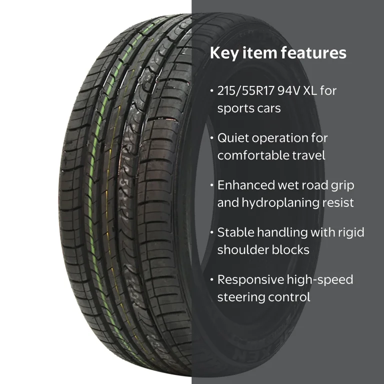 Nexen CP672 All Season Tire, 215/55R17 94V XL, Ideal for Sports