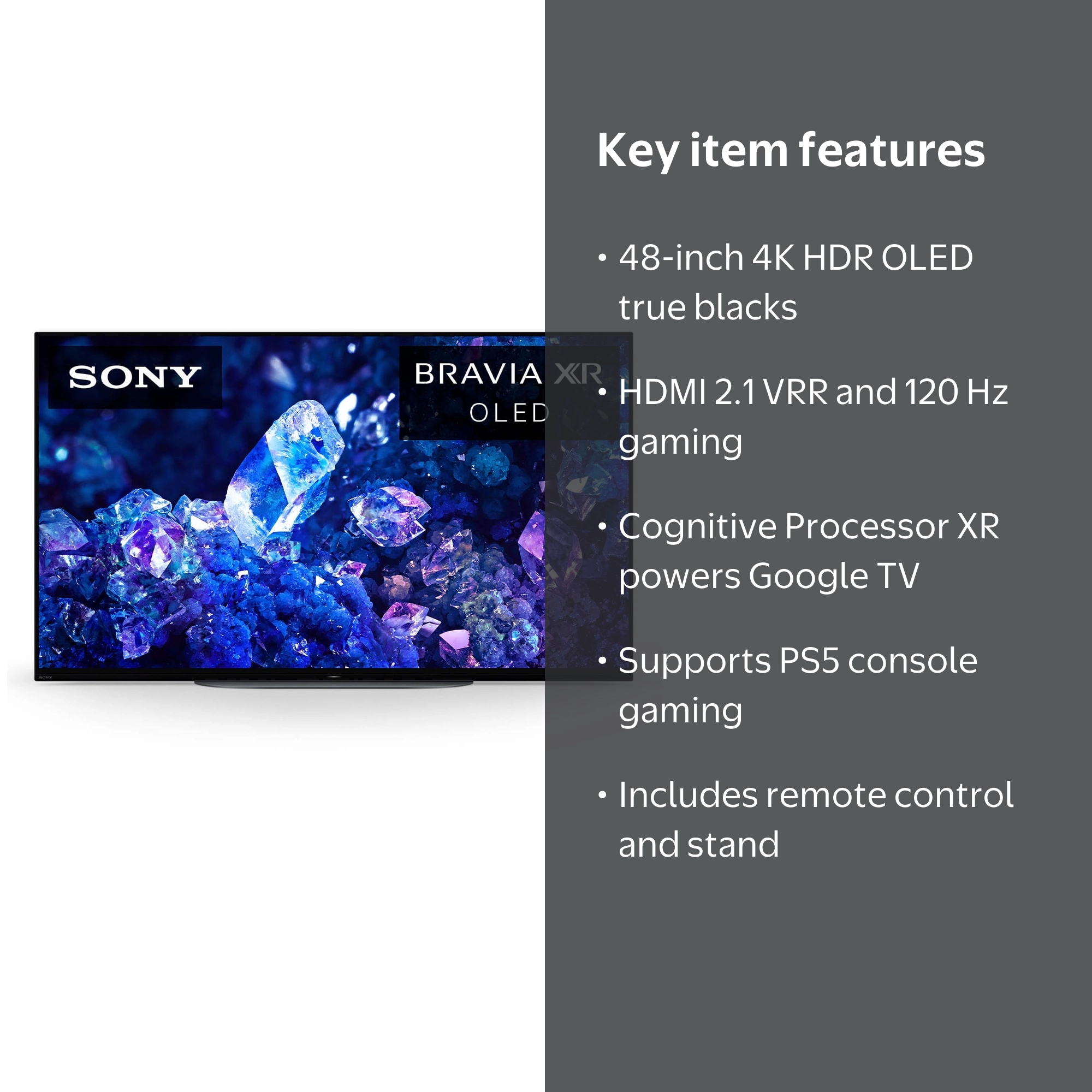 Sony, 48‚Äù Class A90K 4K HDR OLED TV with Google TV XR48A90K