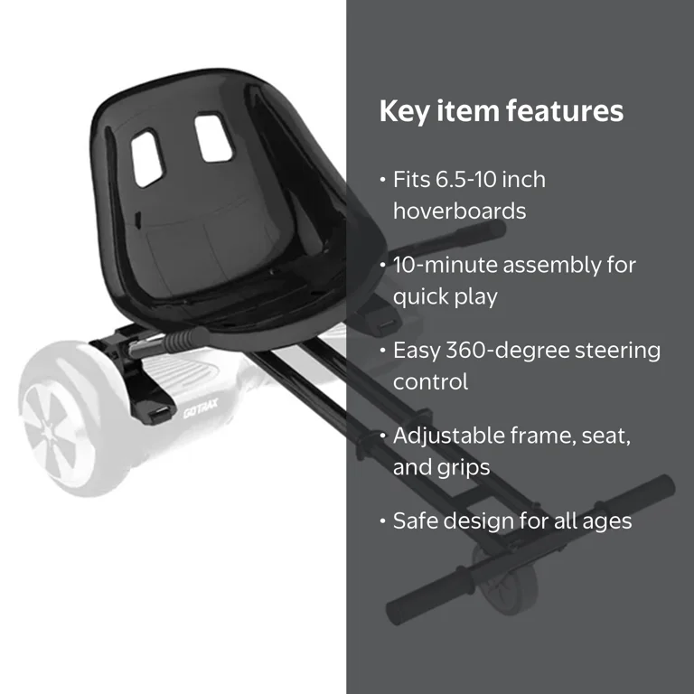 GOTRAX Hoverboard Go Kart Buggy - Compatible 6.5-10 Tires