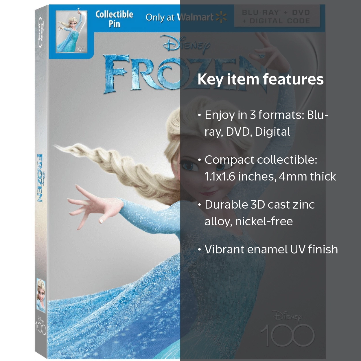 Frozen - Disney100 Edition Walmart Exclusive (Blu-ray + DVD +