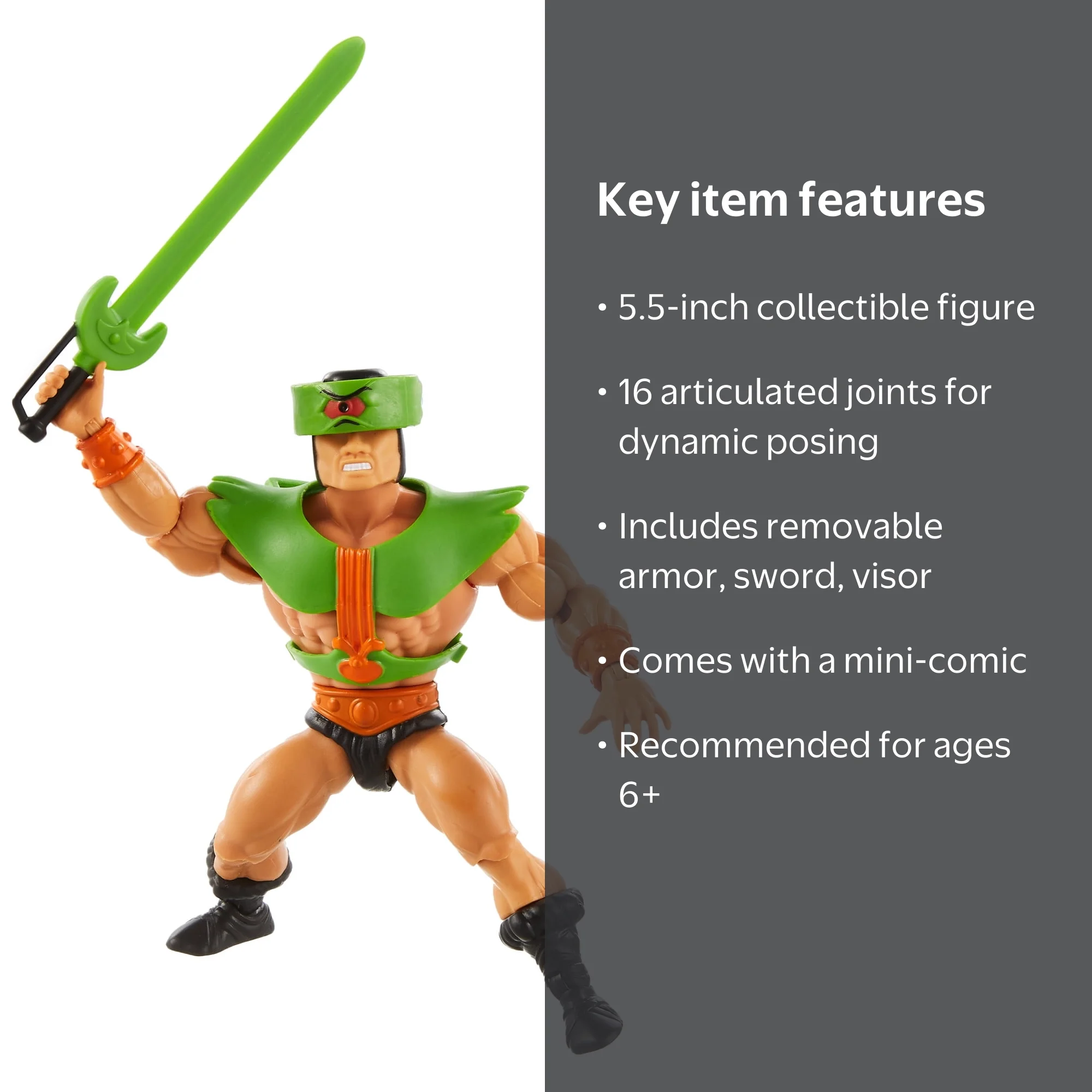 MOTU Origins Tri-Klops Action Figure, 5.5-inch Poseable 3-Eye