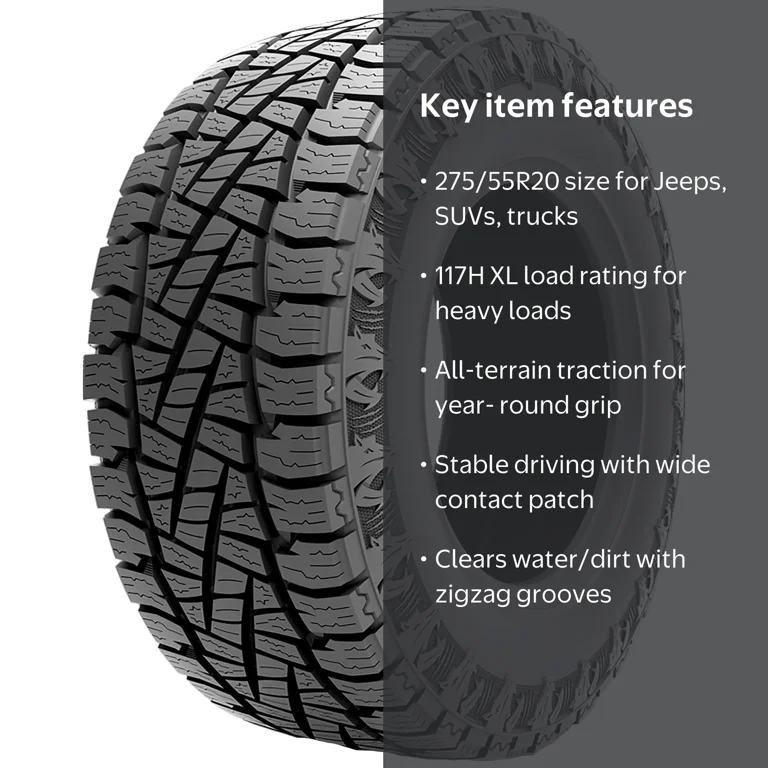 Gripmax MaxGrip A/T All Terrain 275/55R20 117H XL Light Truck Tire