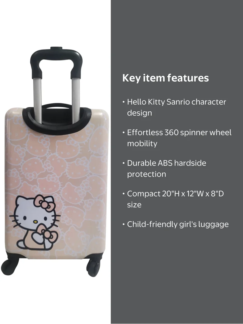 Girl's Sanrio Hello Kitty Hardside ABS 360 Spinner Luggage