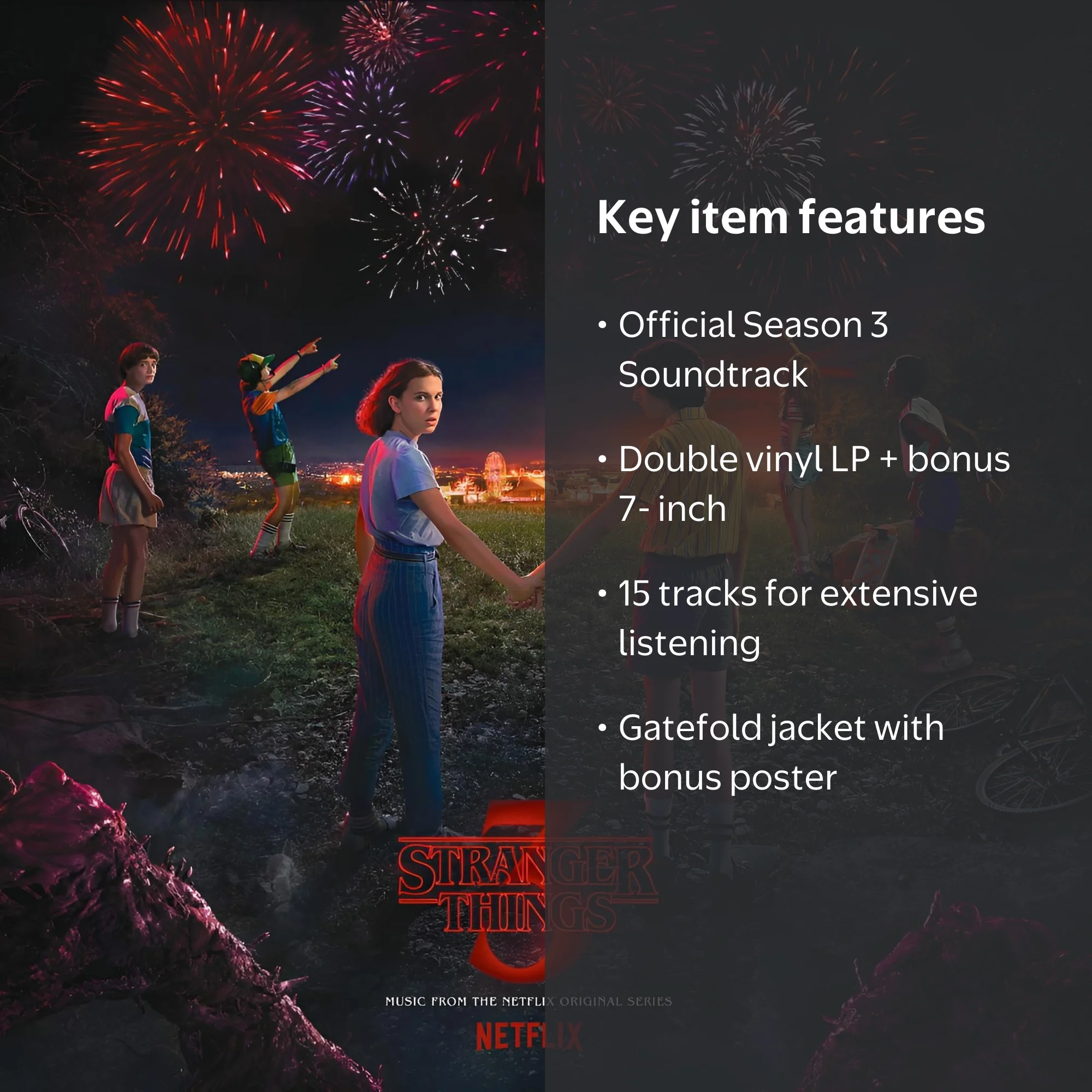 Sony Music, Stranger Things: Soundtrack S3 Vinyl, Double LP + 7