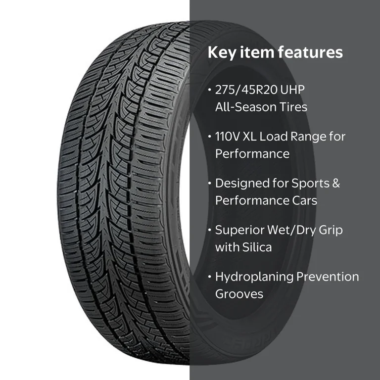 Arroyo Ultra Sport High-Performance A/S Passenger Tire, 275/45R20