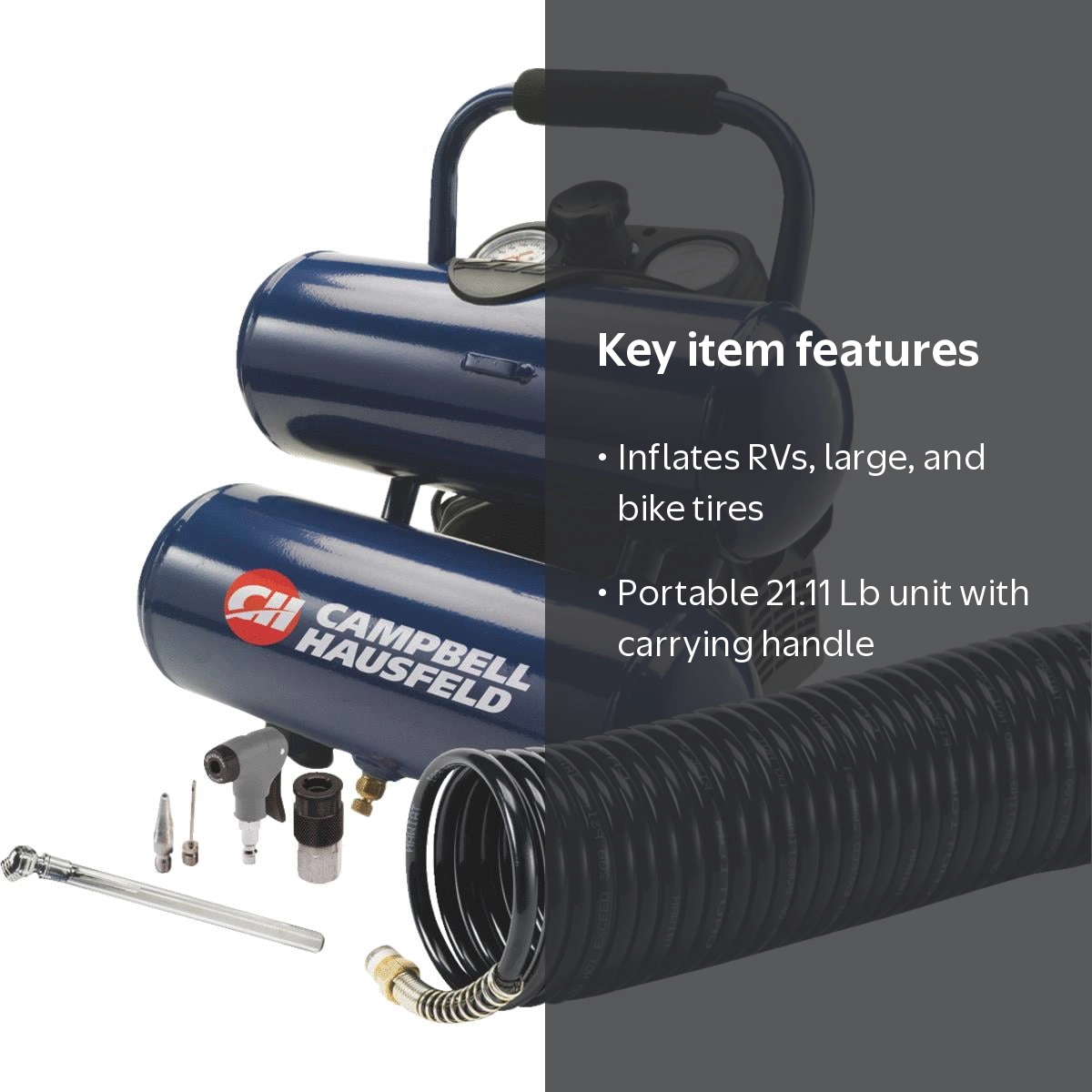 Campbell Hausfeld 2 Gal. Twin-Stack Air Compressor Kit with