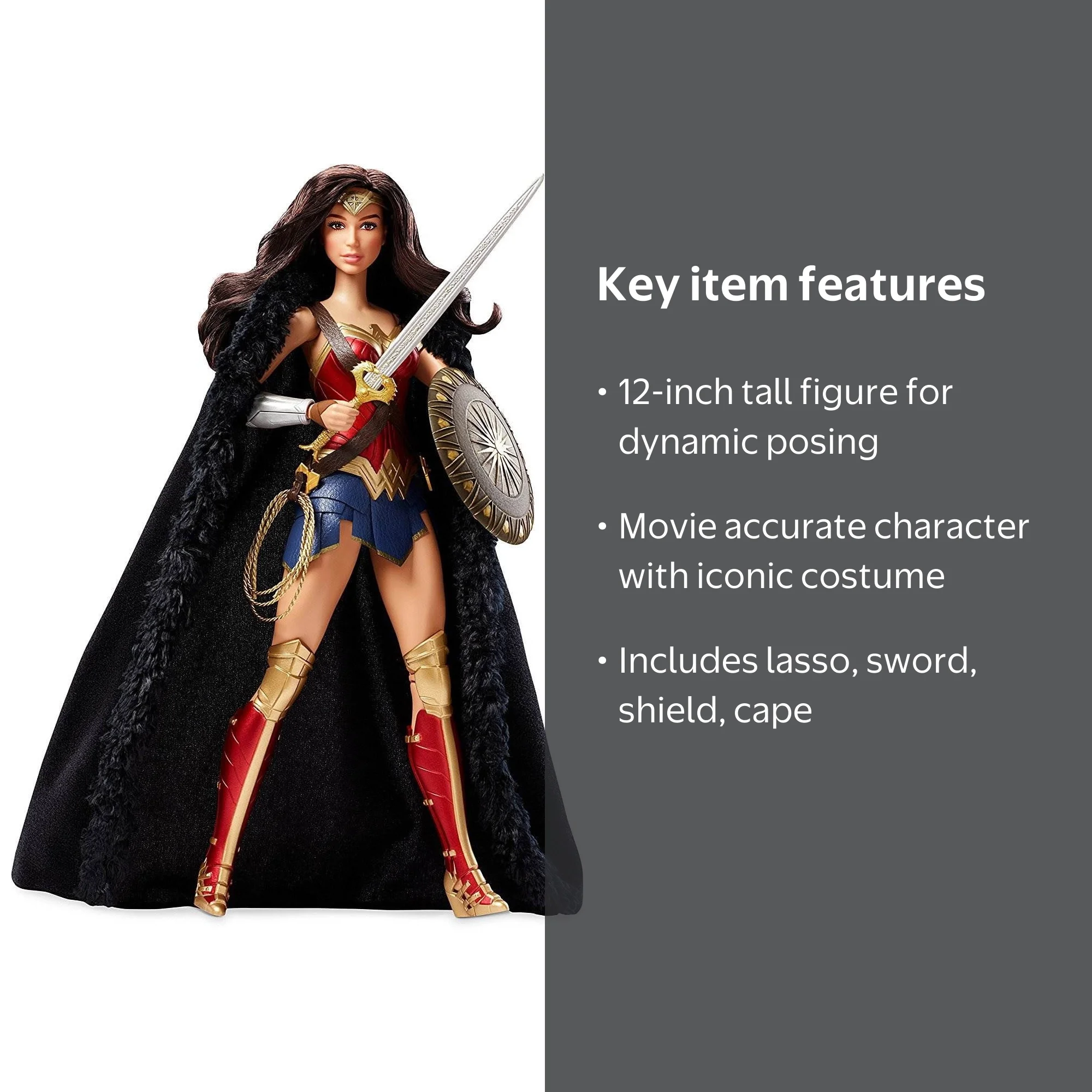 Barbie Wonder Woman Action Figures Doll, 12 Inches - Walmart.com