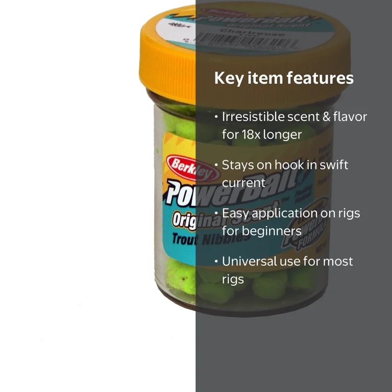 Berkley PowerBait Trout Nibbles, Colorful, Scented Durable Fish